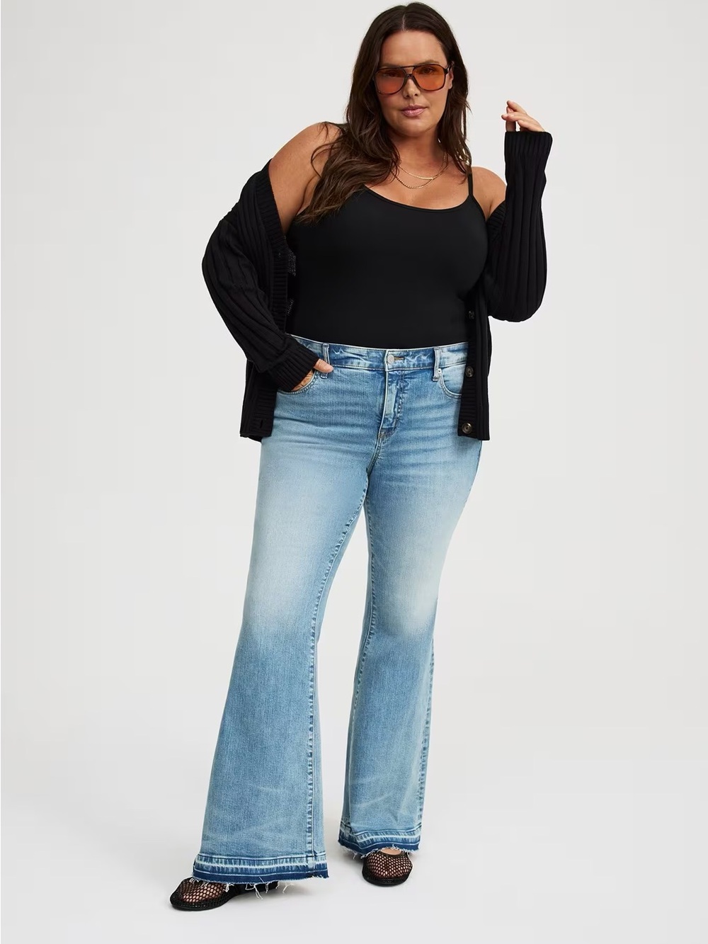 torrid Light Blue High-Rise Flare Jeans